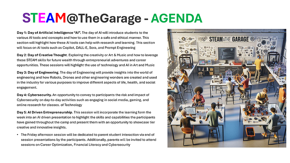 steam@thegarage 2026 website info 2